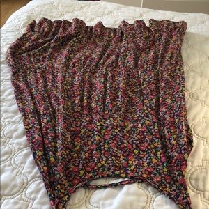 Open back summer layered dress floral